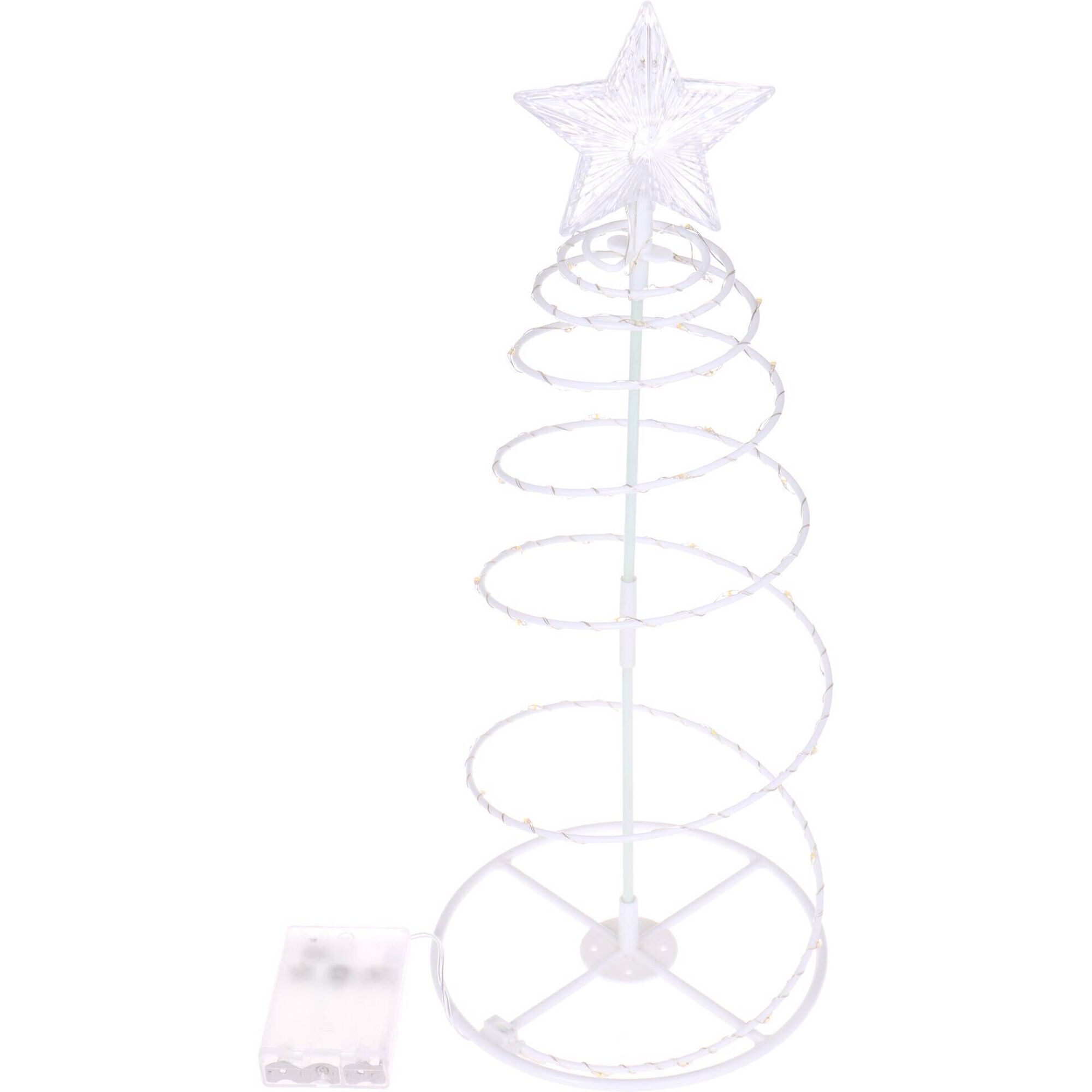 Árvore de Mesa em Espiral com Luz