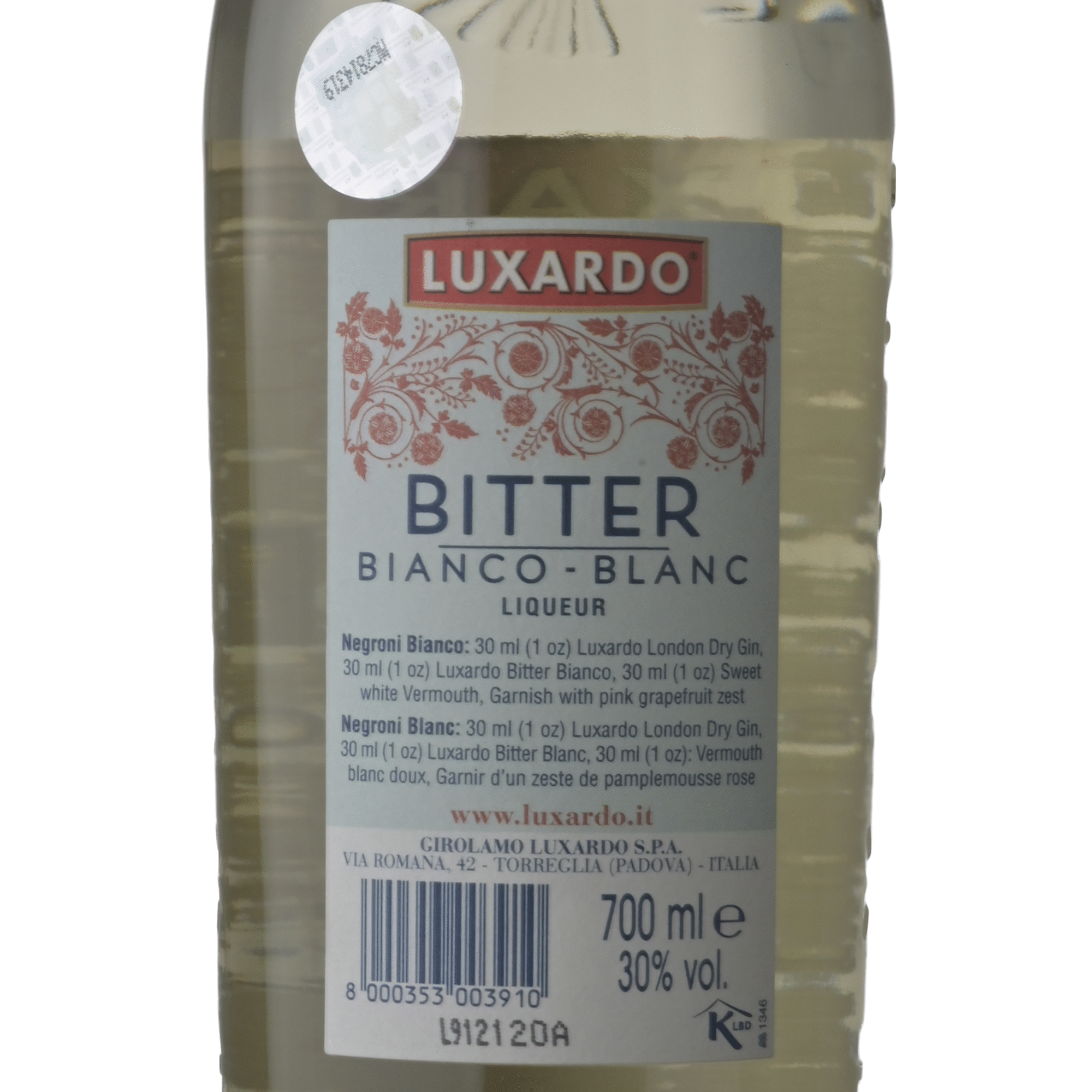 Luxardo Bitter Bianco Aperitivo