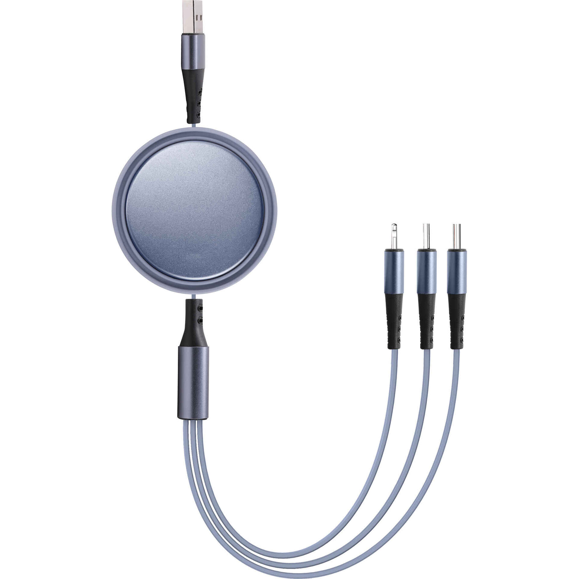 Cabos de Carregamento Retrátil 3 em 1