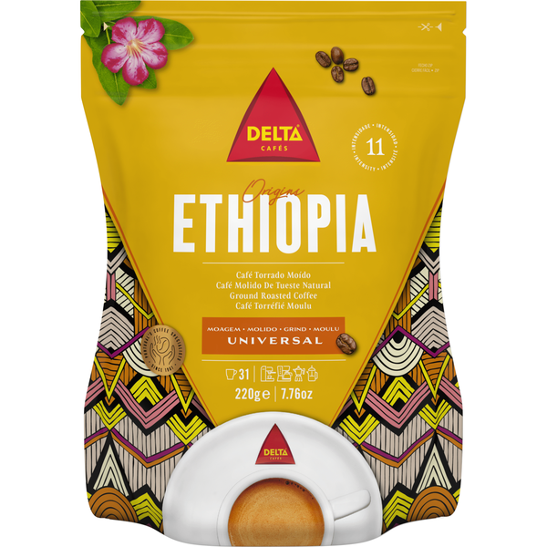 Café Moído Torrado Moagem Universal Origins Ethiopia Int 11 Delta