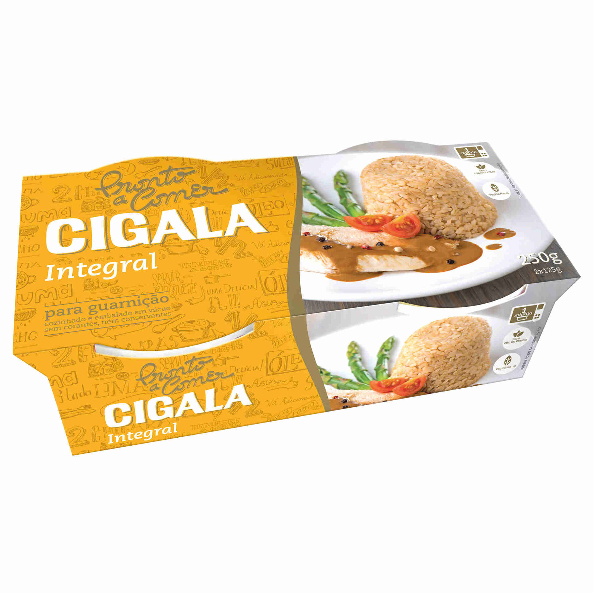 Arroz Integral Pronto a Comer sem Glúten