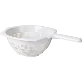 Escorredor Legumes com Cabo Pl&aacute;stico Cinza Essencial Kasa