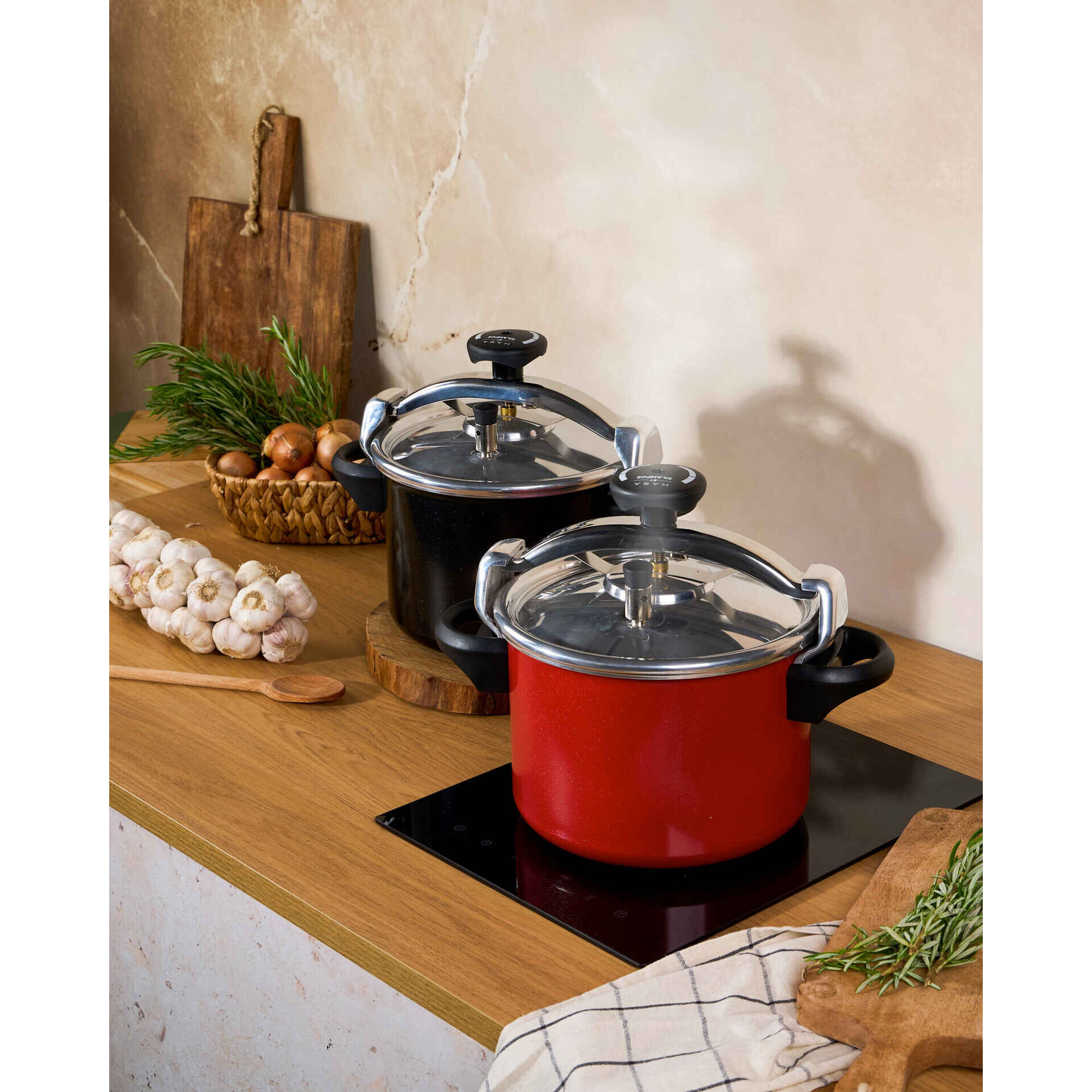 Panela Pressão 6L Vermelho Tradicional