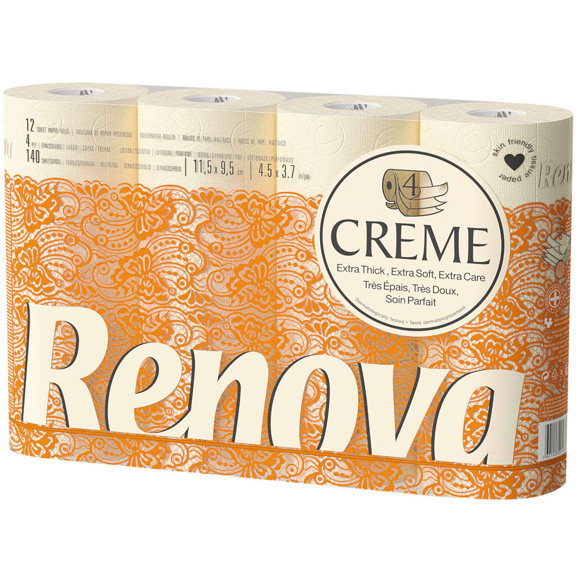 Papel Higiénico 4 Folhas Creme Papel Higiénico 4 Folhas Creme
