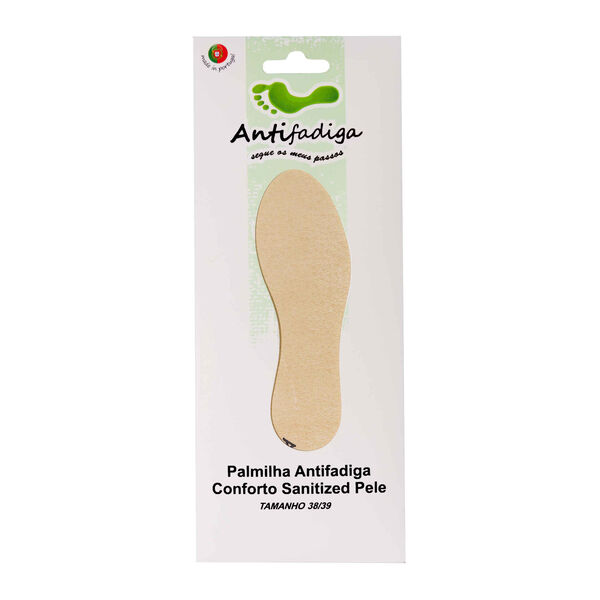 Palmilhas Conforto Sanitized Pele Tamanho 38/39 Antifadiga