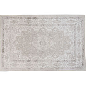 Tapete Desgastado 90x150cm Cinza e Branco Kasa