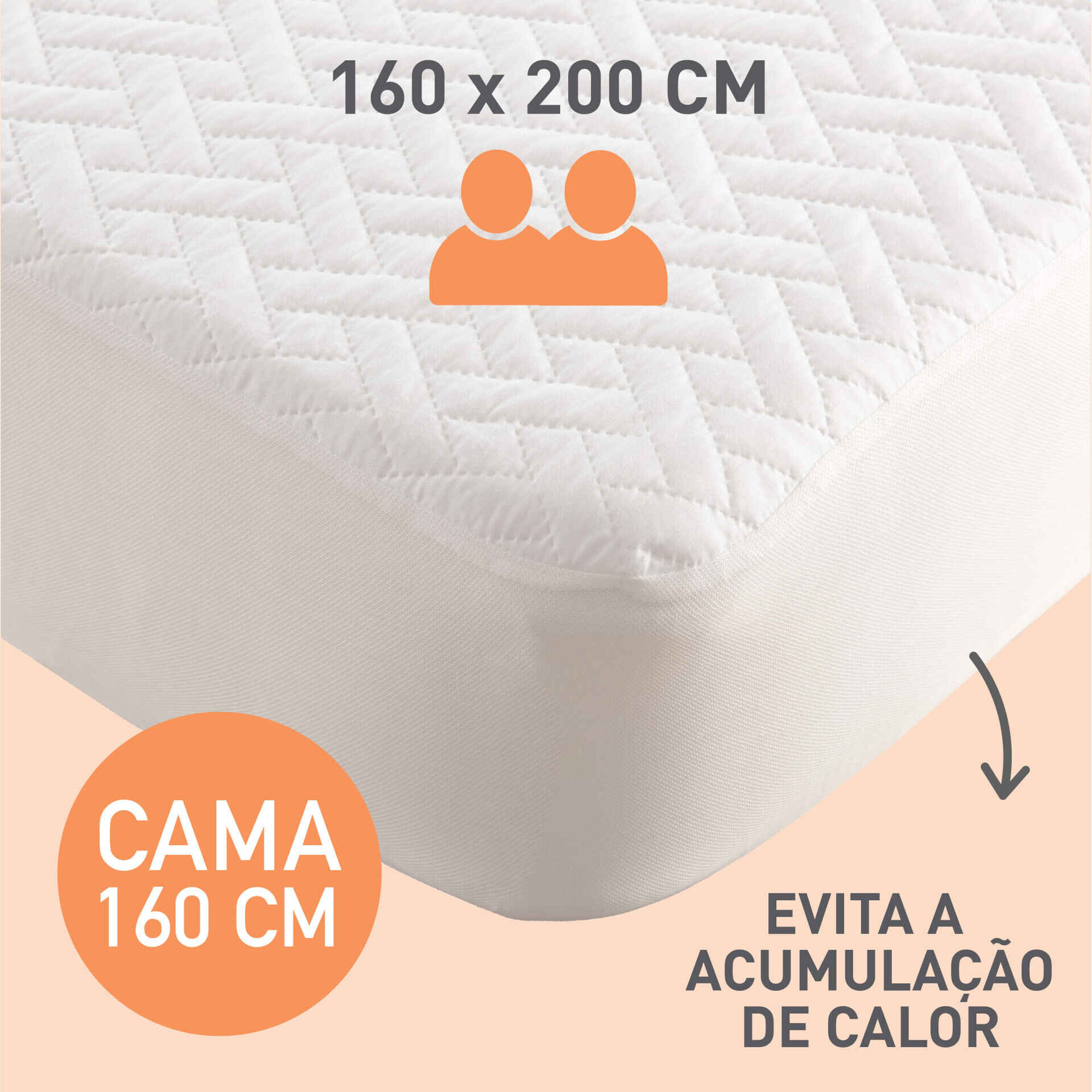 Protetor de Colch&atilde;o Imperme&aacute;vel e Respir&aacute;vel Extra Acolchoado Kasa
