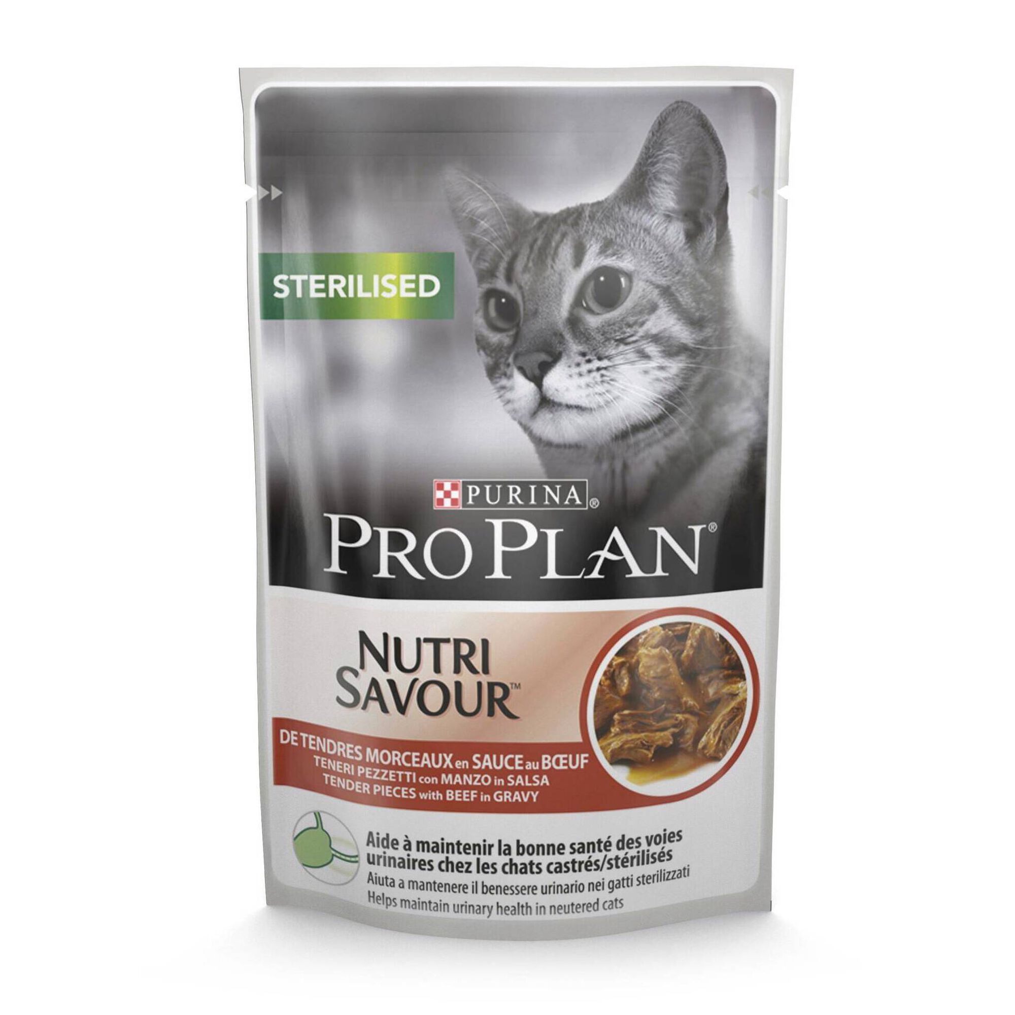 Comida Húmida para Gato Esterilizado Vaca Saquetas Comida Húmida para Gato Esterilizado Vaca Saquetas