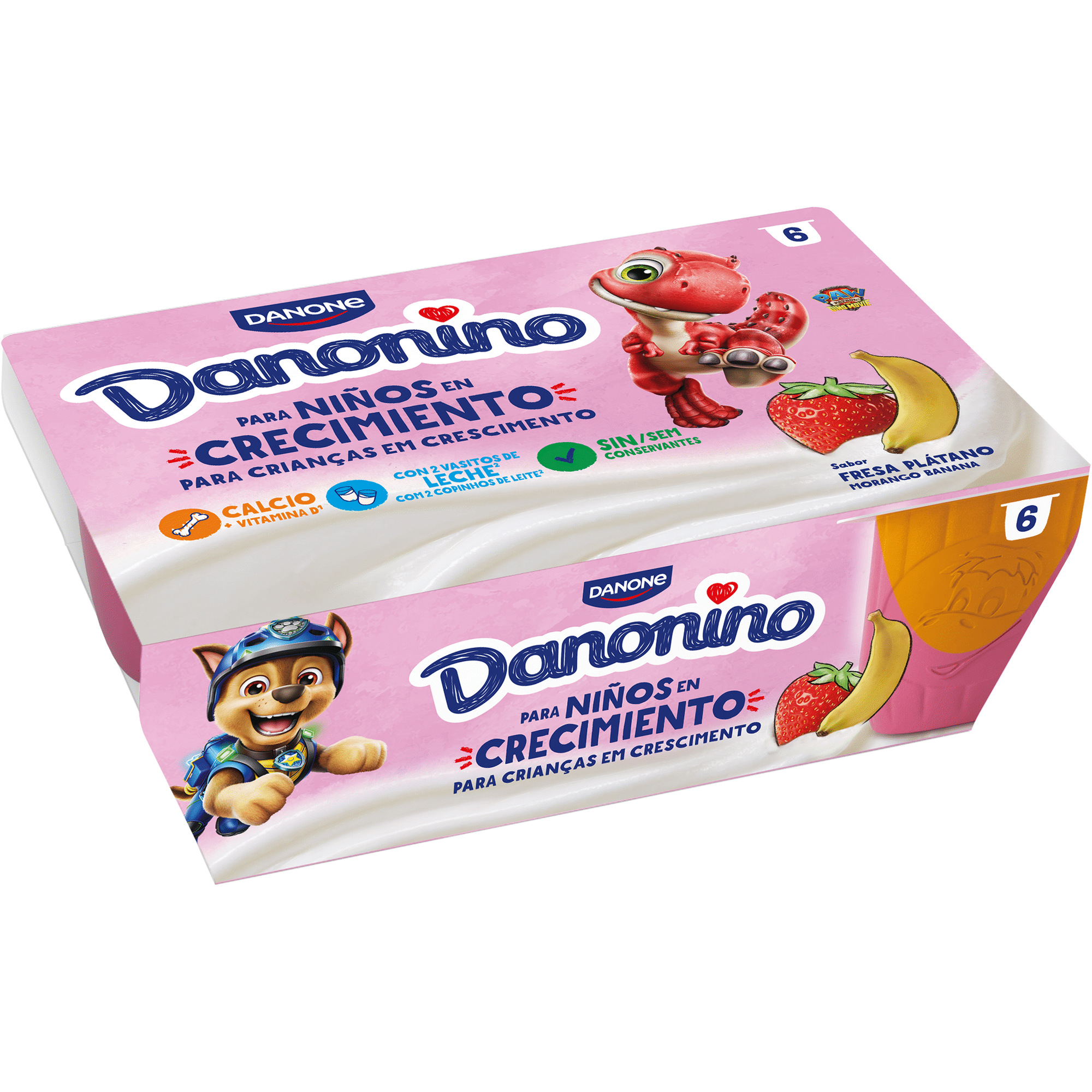Queijinho Polpa Morango e Banana Infantil Danonino Danone