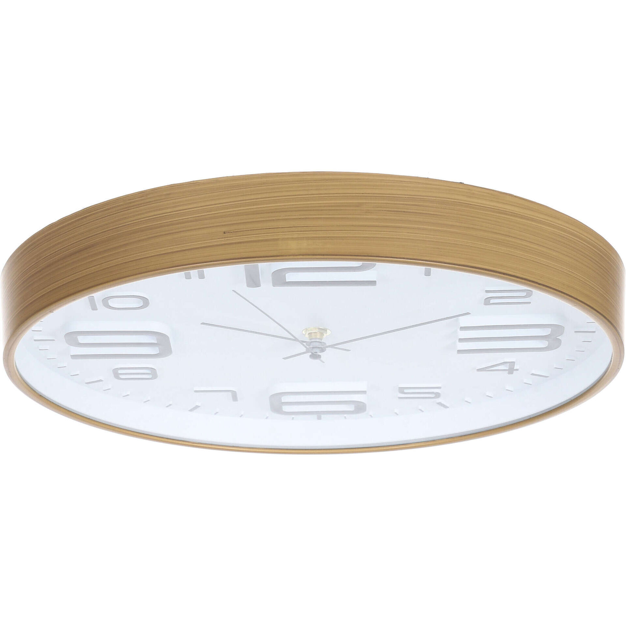 Rel&oacute;gio Redondo 30 cm Branco Kasa
