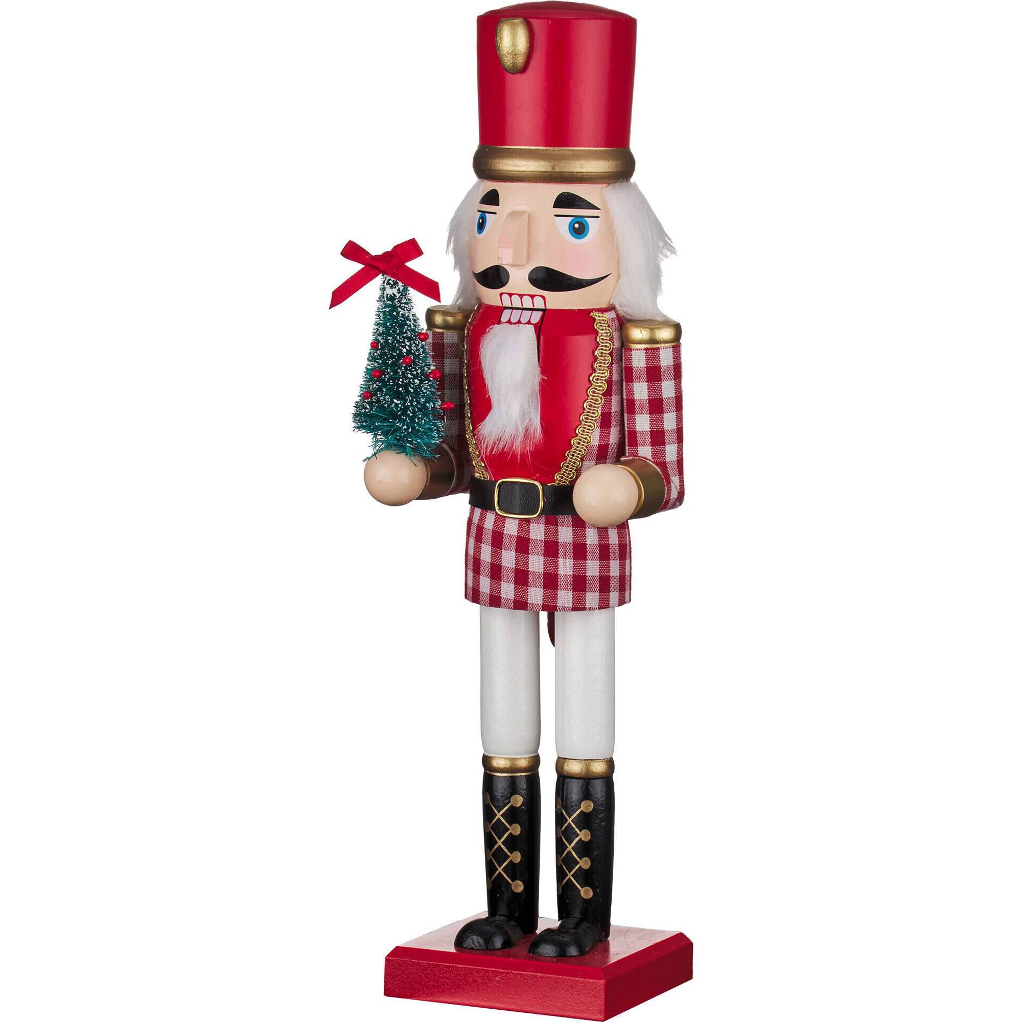 Quebra-Nozes 36cm Padrão Tartã