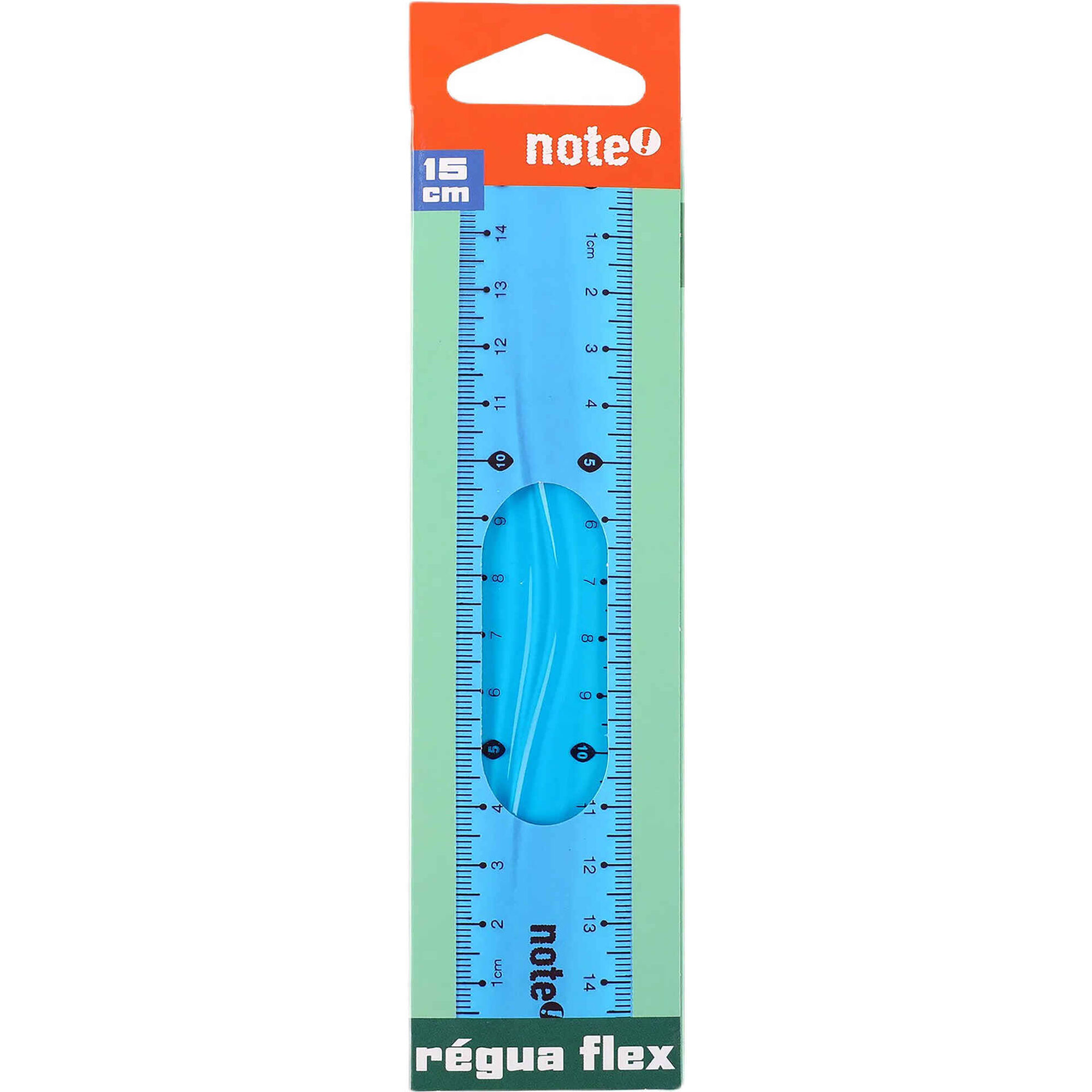 R&eacute;gua Flex 15cm (v&aacute;rias cores) Note!