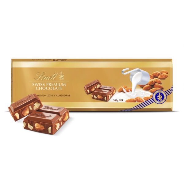 Tablete de Chocolate de Leite Gold e Amêndoa Lindt
