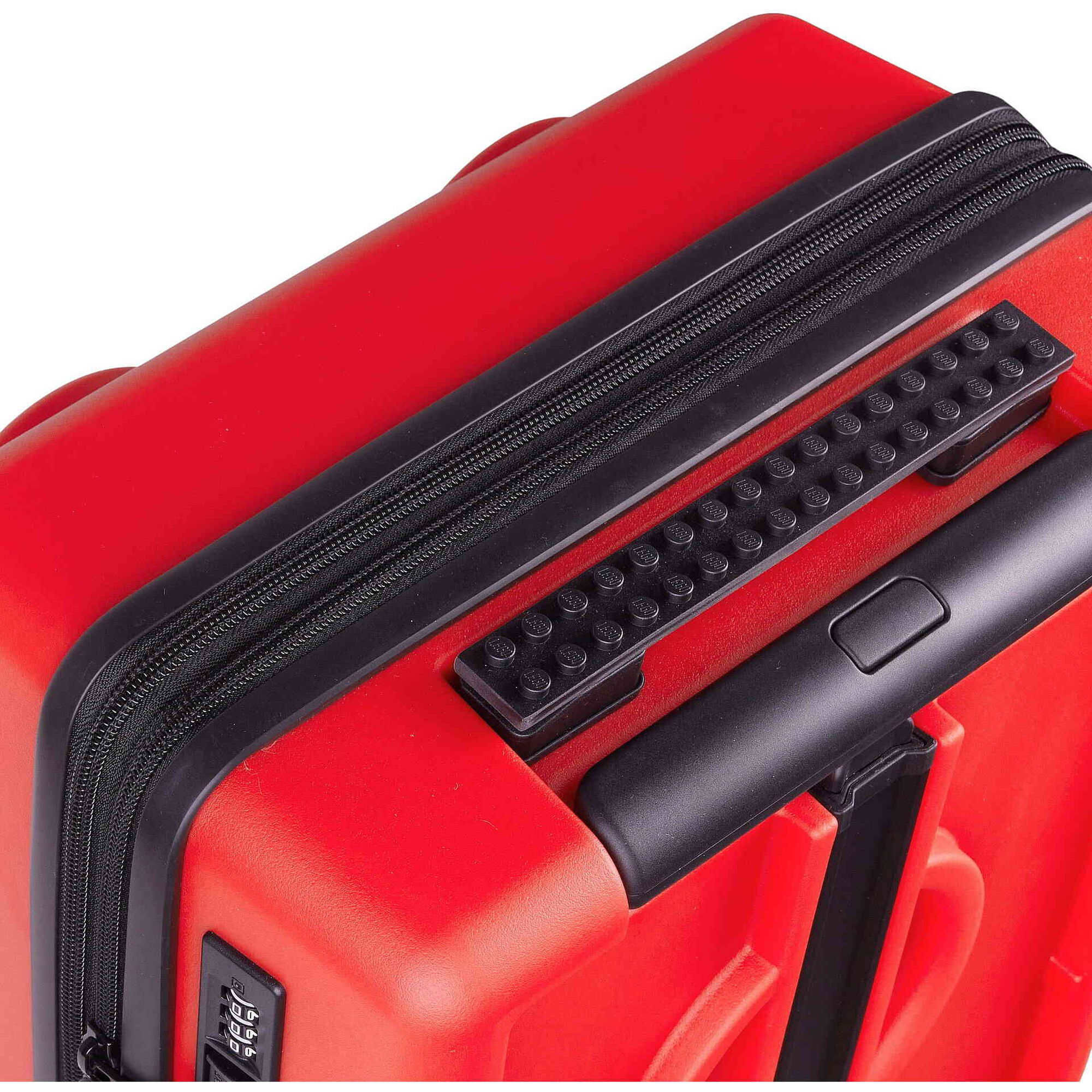 Mala de Cabine Extensível 4 Rodas Vermelha Brick