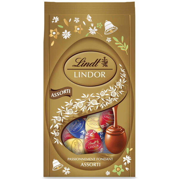 Mini Ovos de Chocolate Lindor Sortido Lindt