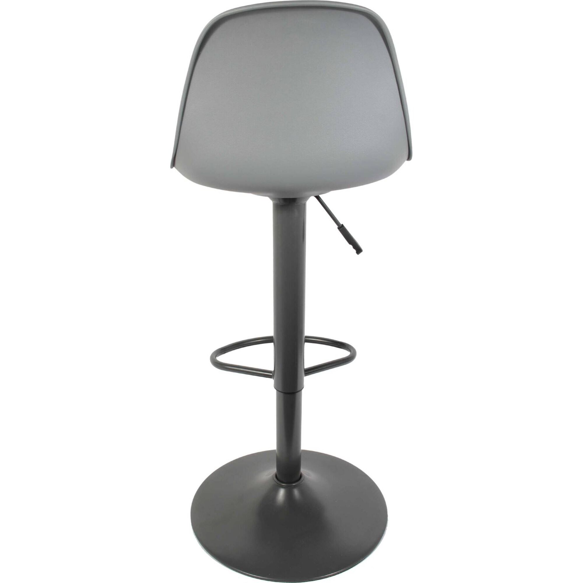 Conjunto de 2 Bancos Altos Acolchoados Cinza Isak
