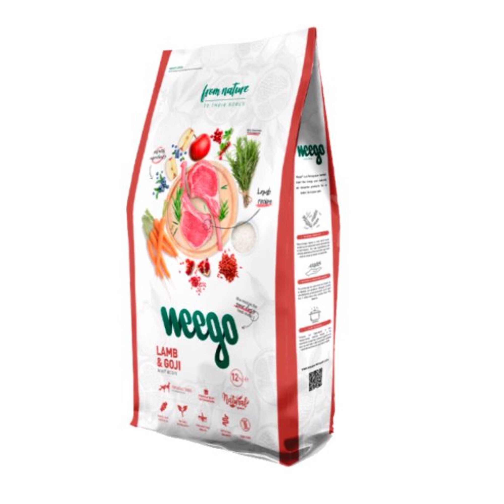 Ra&ccedil;&atilde;o para C&atilde;o Adulto Borrego e Goji Weego