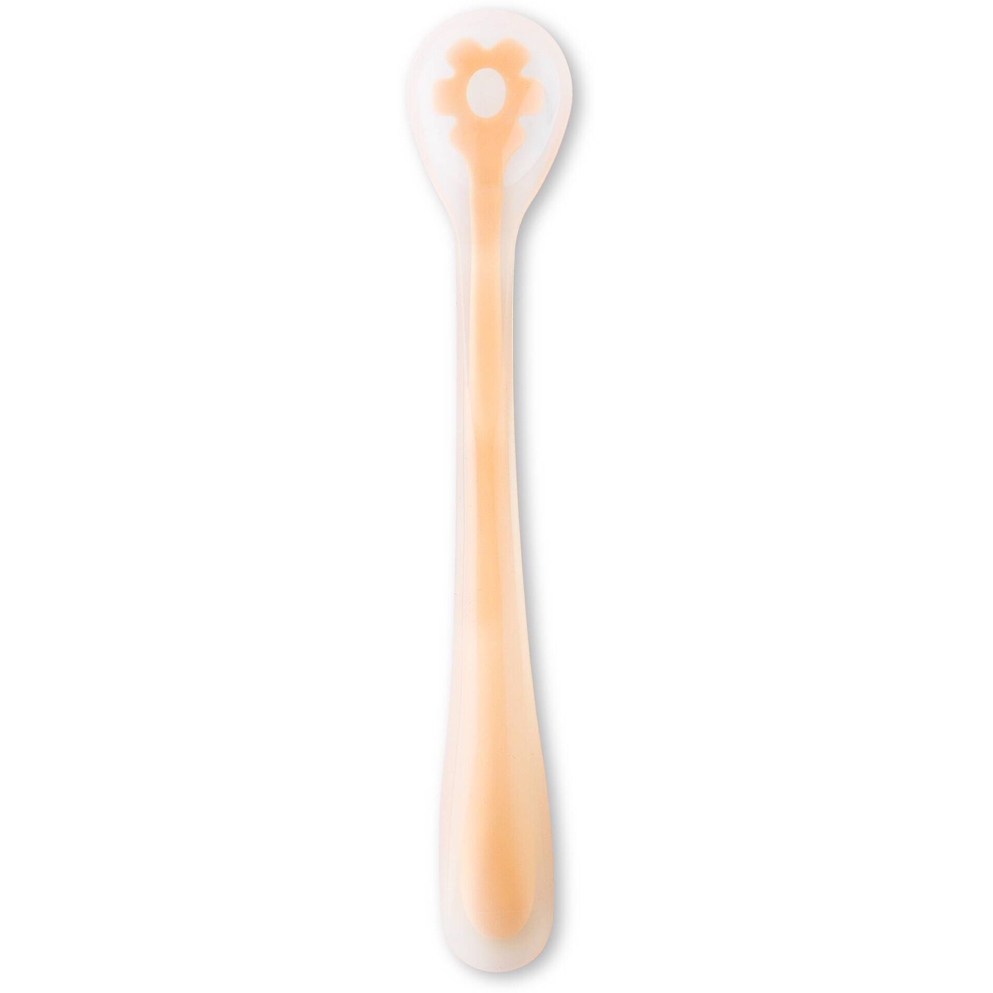 Colher Silicone Laranja Zoko Happy Bear