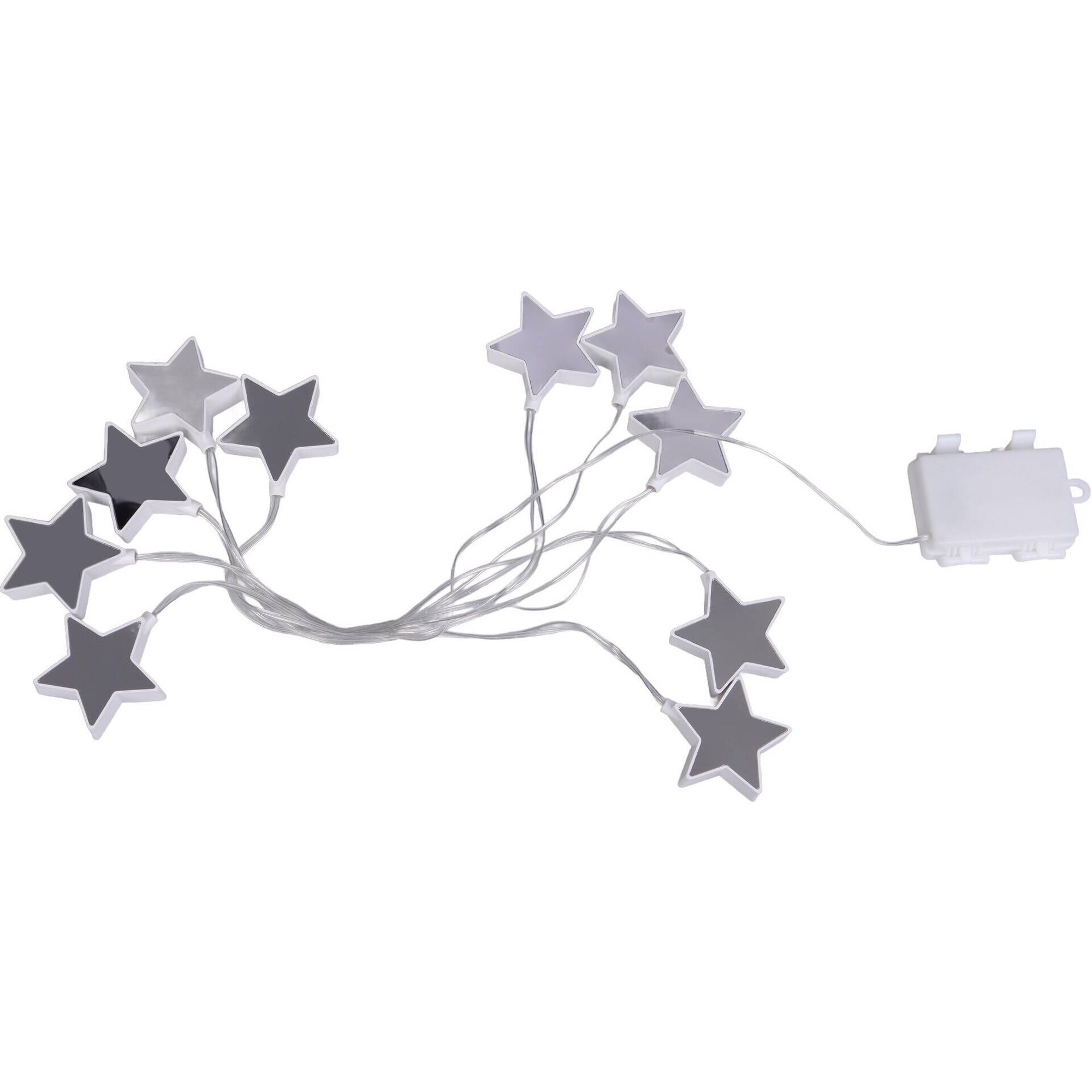 Luzes a Pilhas Estrelas com Espelho