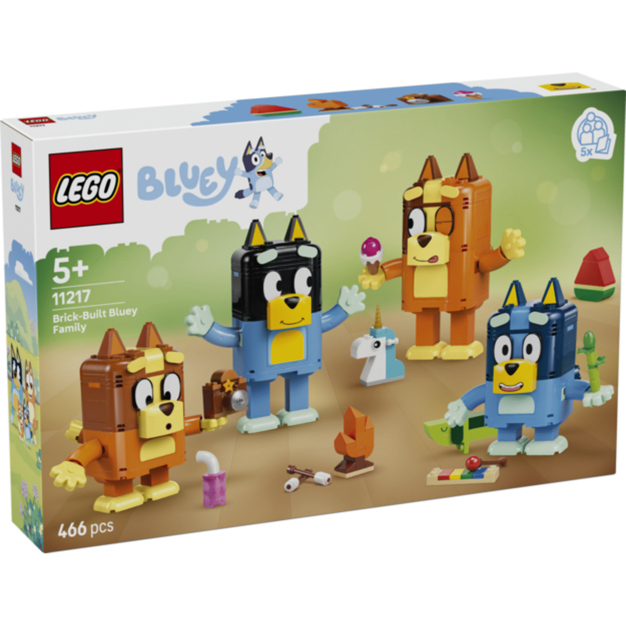 LEGO Bluey - Fam&iacute;lia da Bluey Constru&iacute;da com Pe&ccedil;as - 11217
