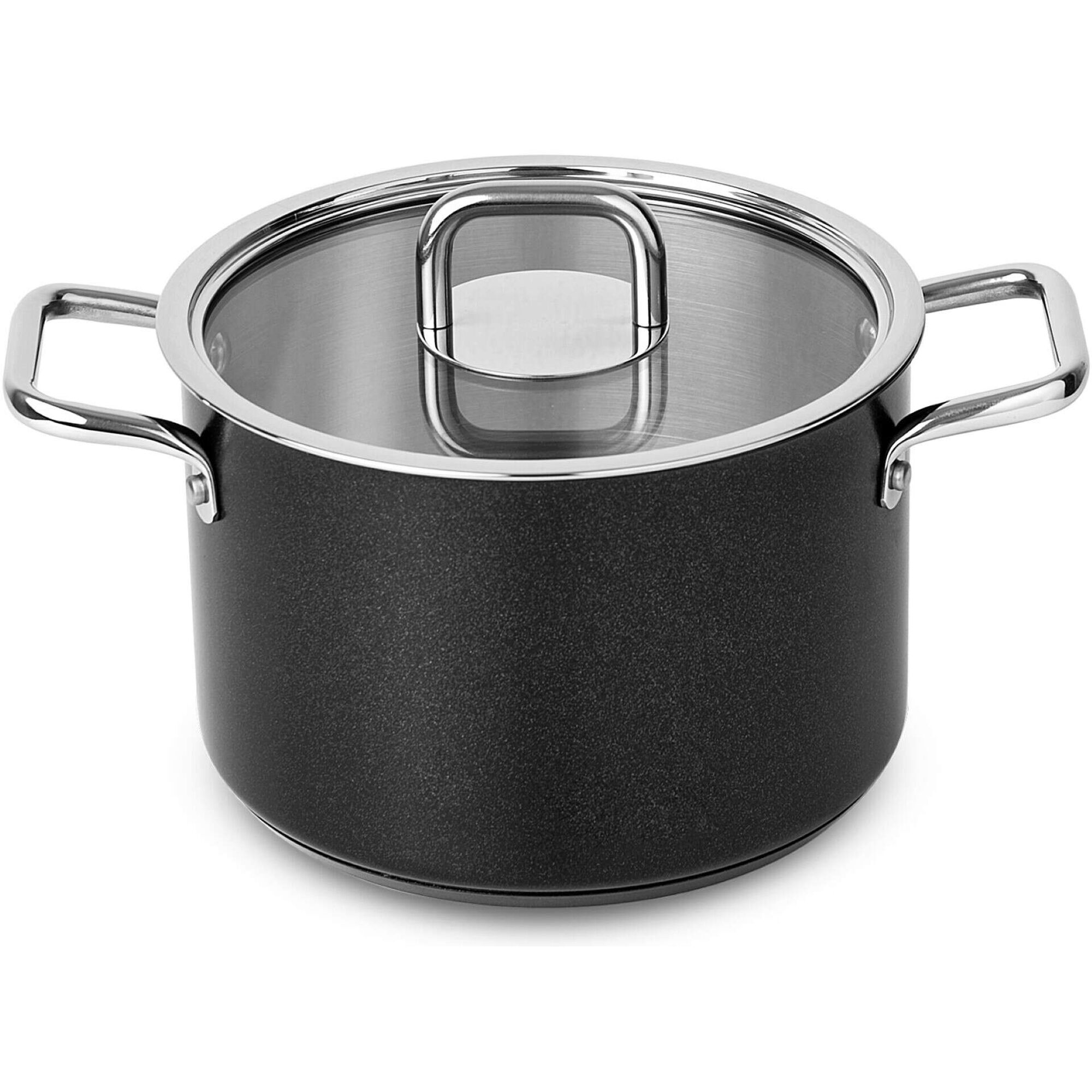 Trem Cozinha 7 Pe&ccedil;as A&ccedil;o Inoxid&aacute;vel Comfort Glass Silampos