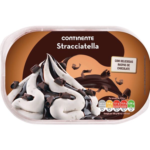 Gelado Stracciatella Continente