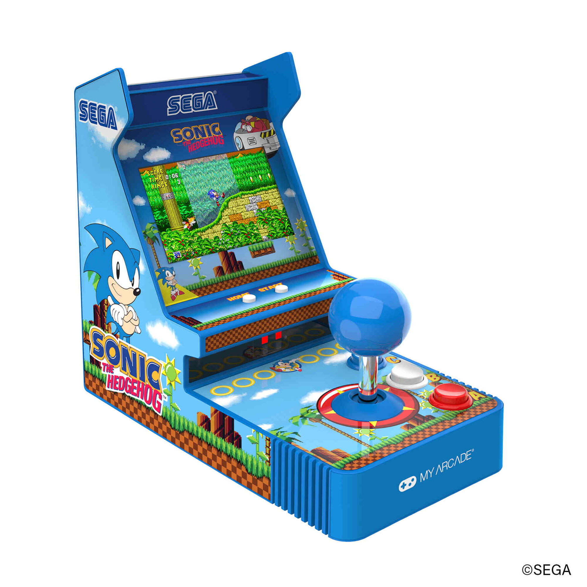 My Arcade - Mini M&aacute;quina Arcade Port&aacute;til com Joystick Sonic The Hedgehog