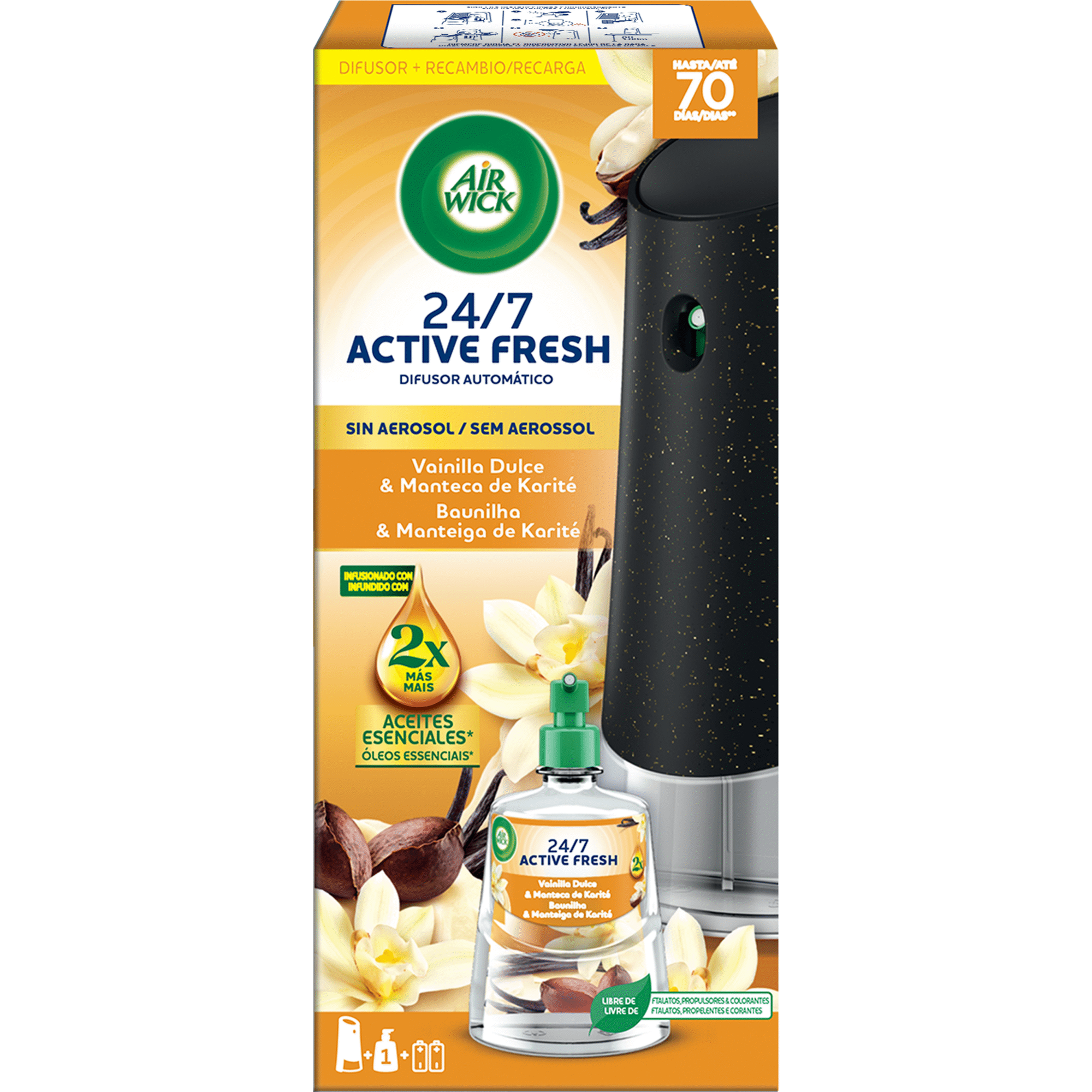Ambientador Difusor Active Fresh Baunilha Air Wick