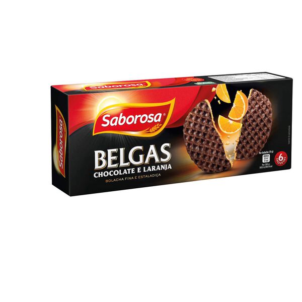 Bolachas Belgas Chocolate e Laranja Saborosa