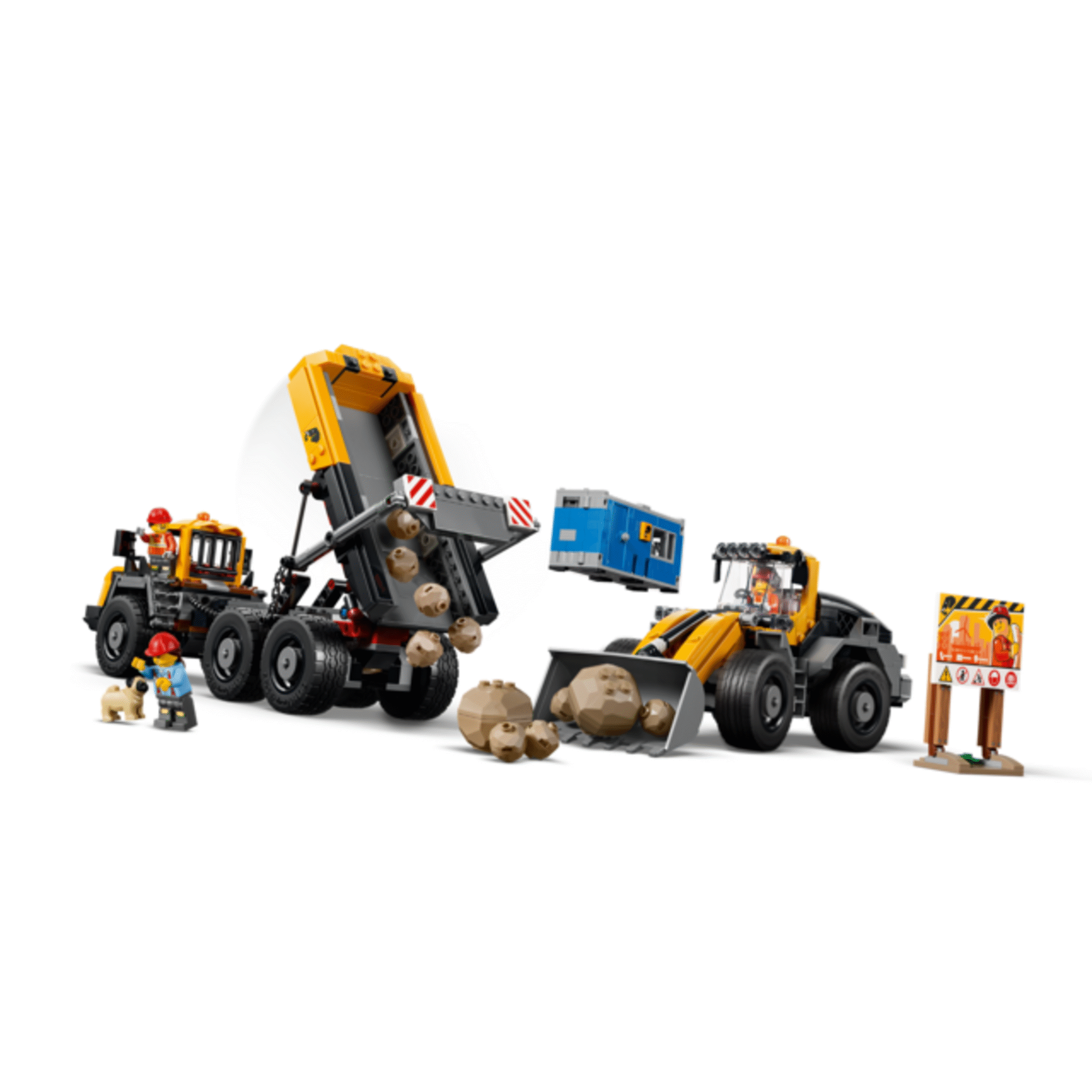 LEGO City - Cami&atilde;o Basculante e Empilhadora Frontal - 60494