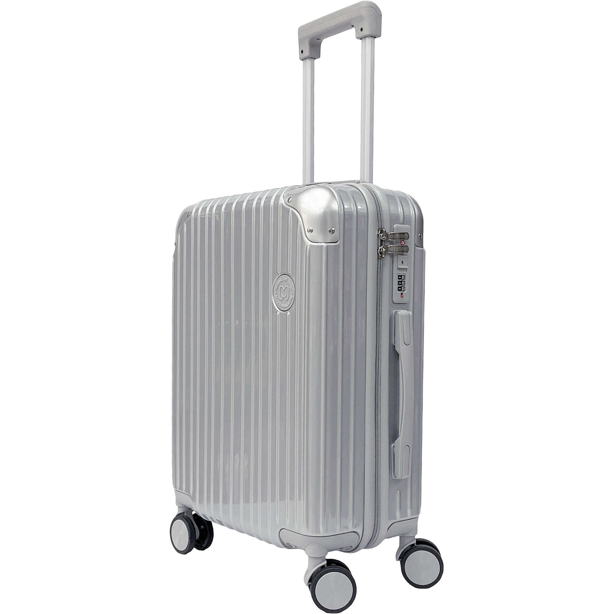 Mala de Cabine 4 Rodas Cinza Marshmallow