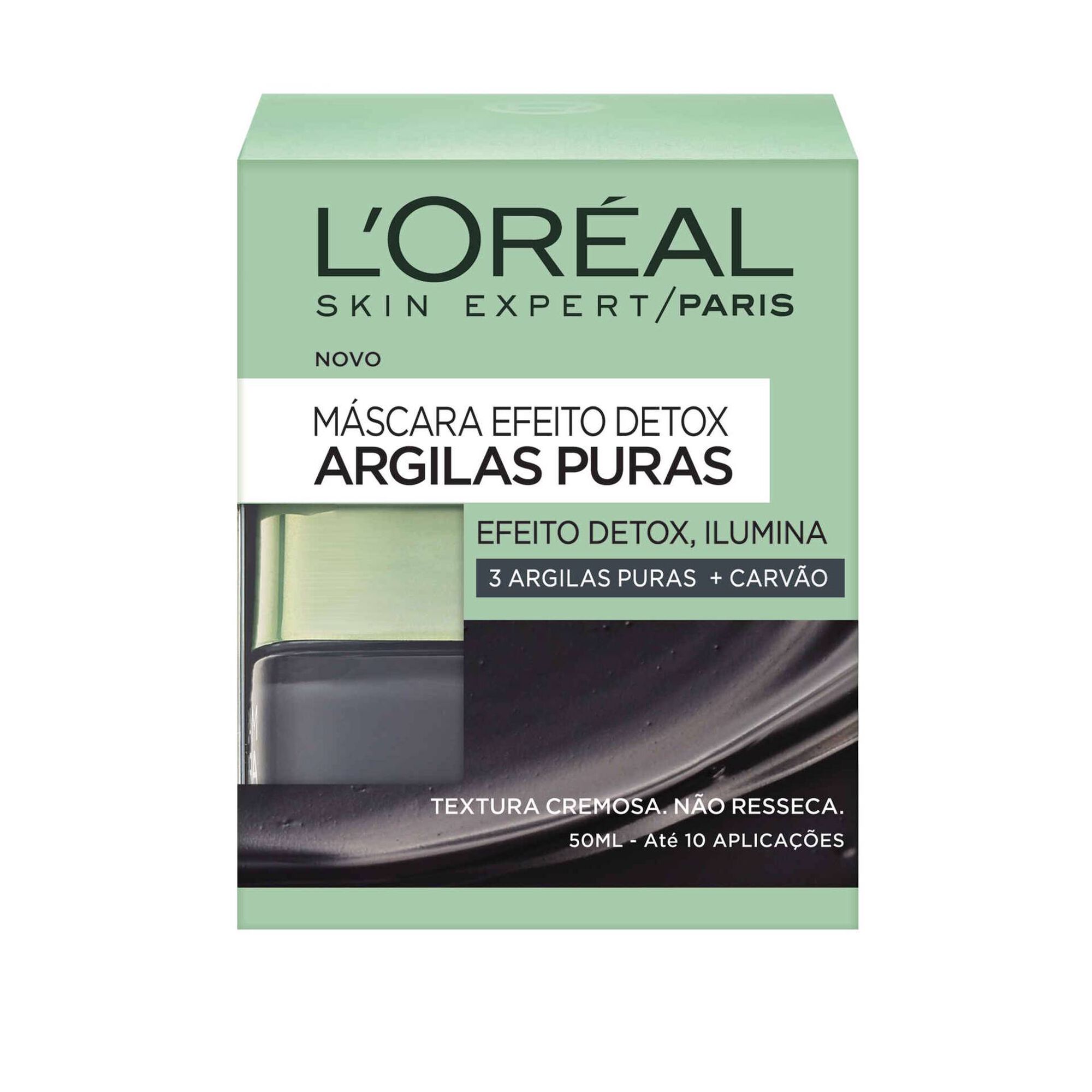 Máscara Facial Iluminadora Argilas Puras Pretas Máscara Facial Iluminadora Argilas Puras Pretas