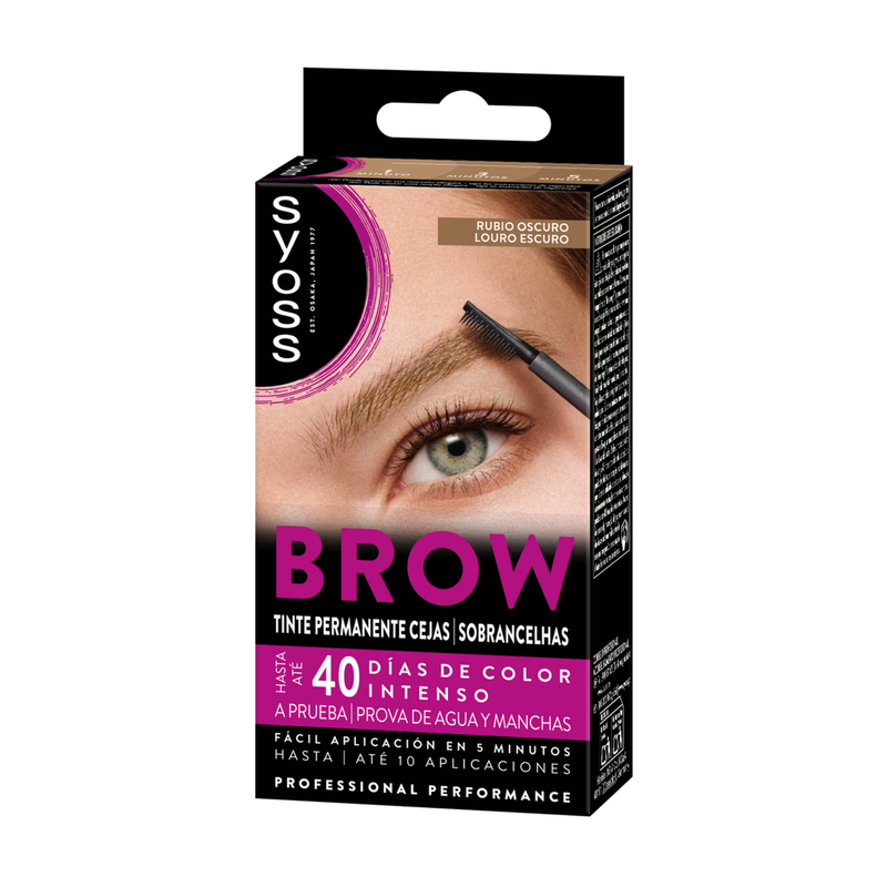 Coloração Permanente Sobrancelhas Brow Tint Louro Escuro Syoss