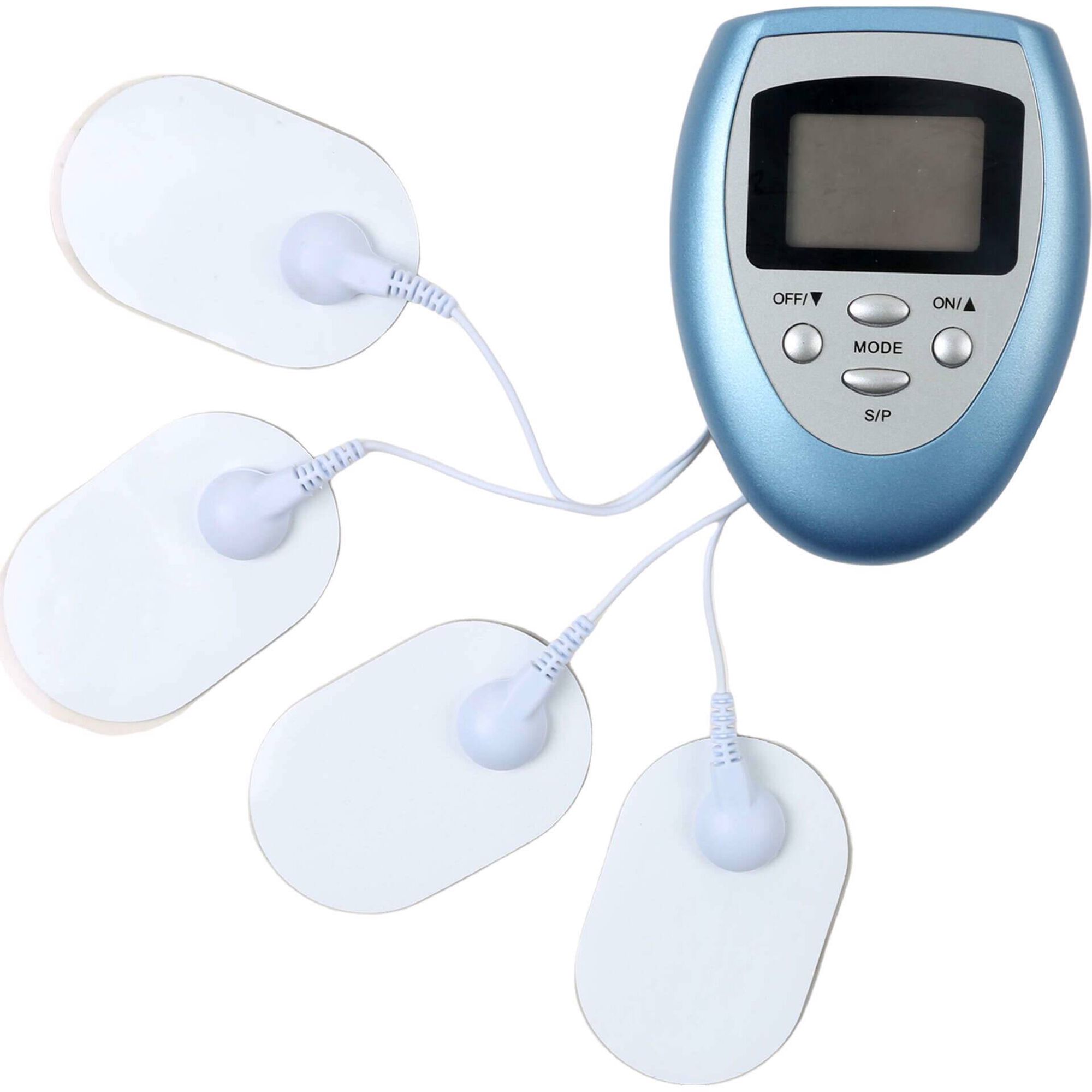 Eletroestimulador com 4 El&eacute;trodos Bazar&atilde;o