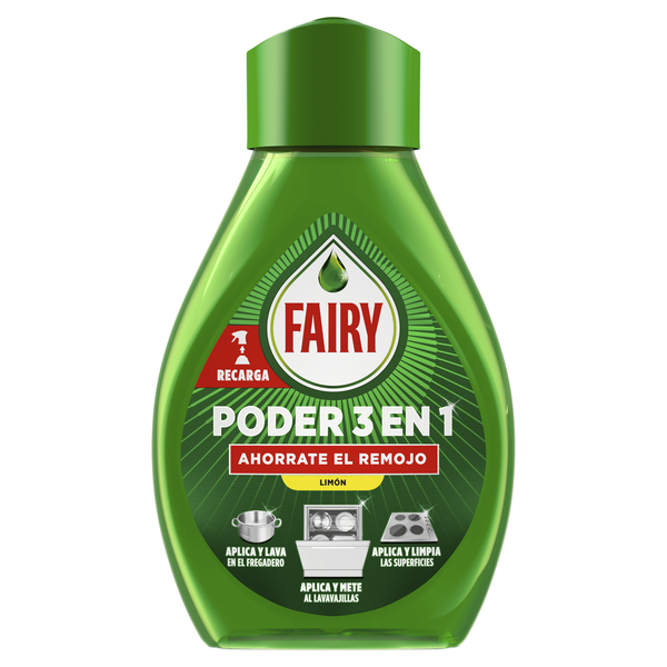 Detergente Manual Loiça Recarga Poder 3 em 1 Fairy