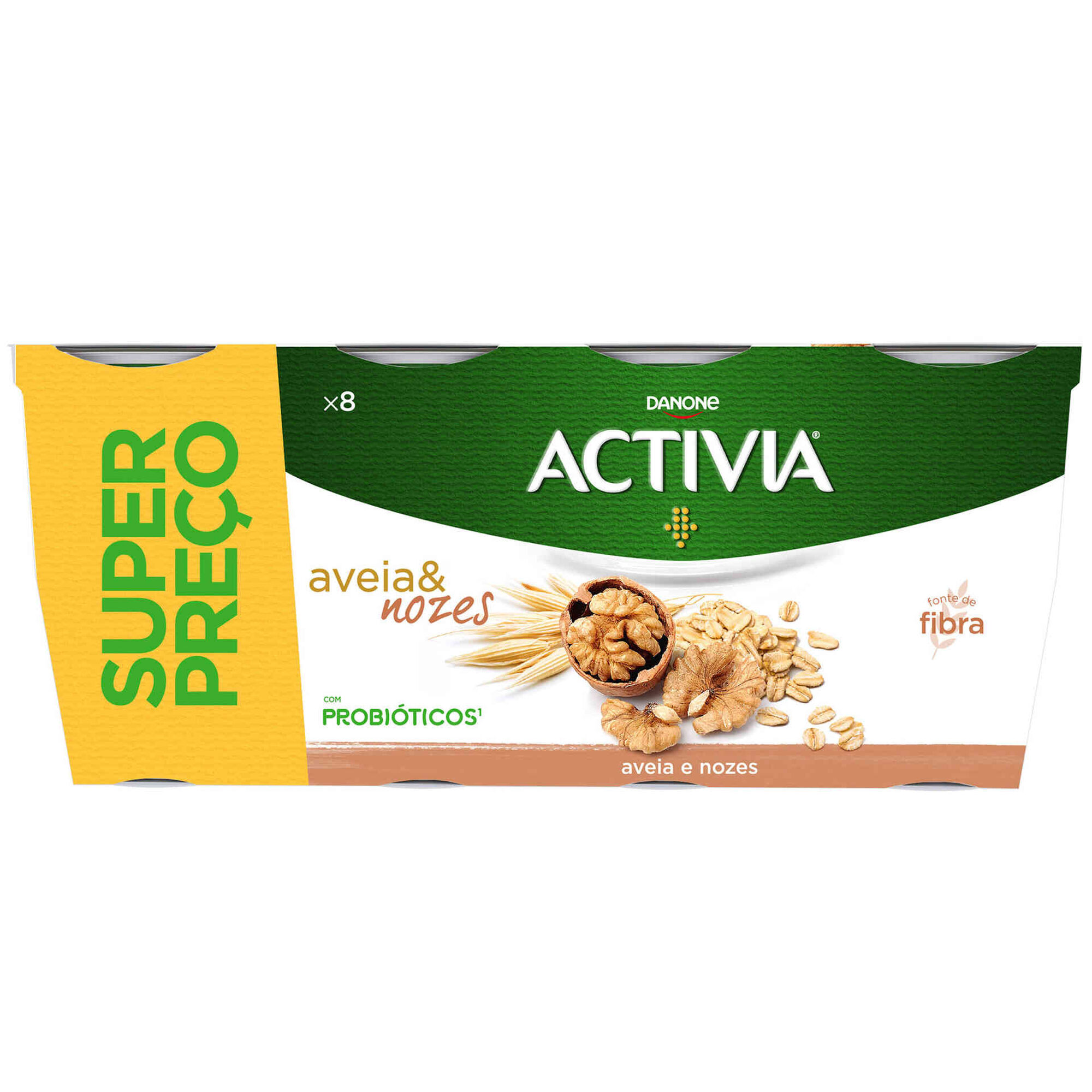Iogurte Bifidus Pedaços Aveia e Noz Activia Iogurte Bifidus Pedaços Aveia e Noz Activia
