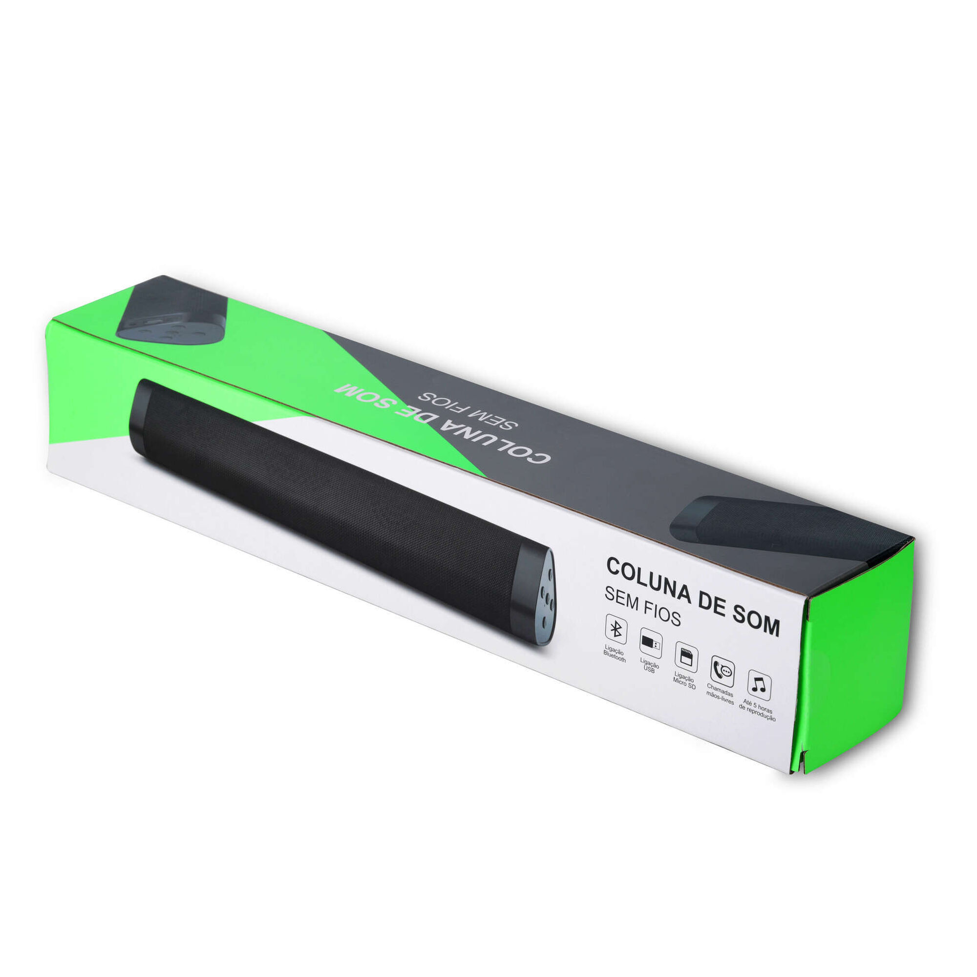 Coluna sem Fios Bluetooth 5.0 5W Bazar&atilde;o