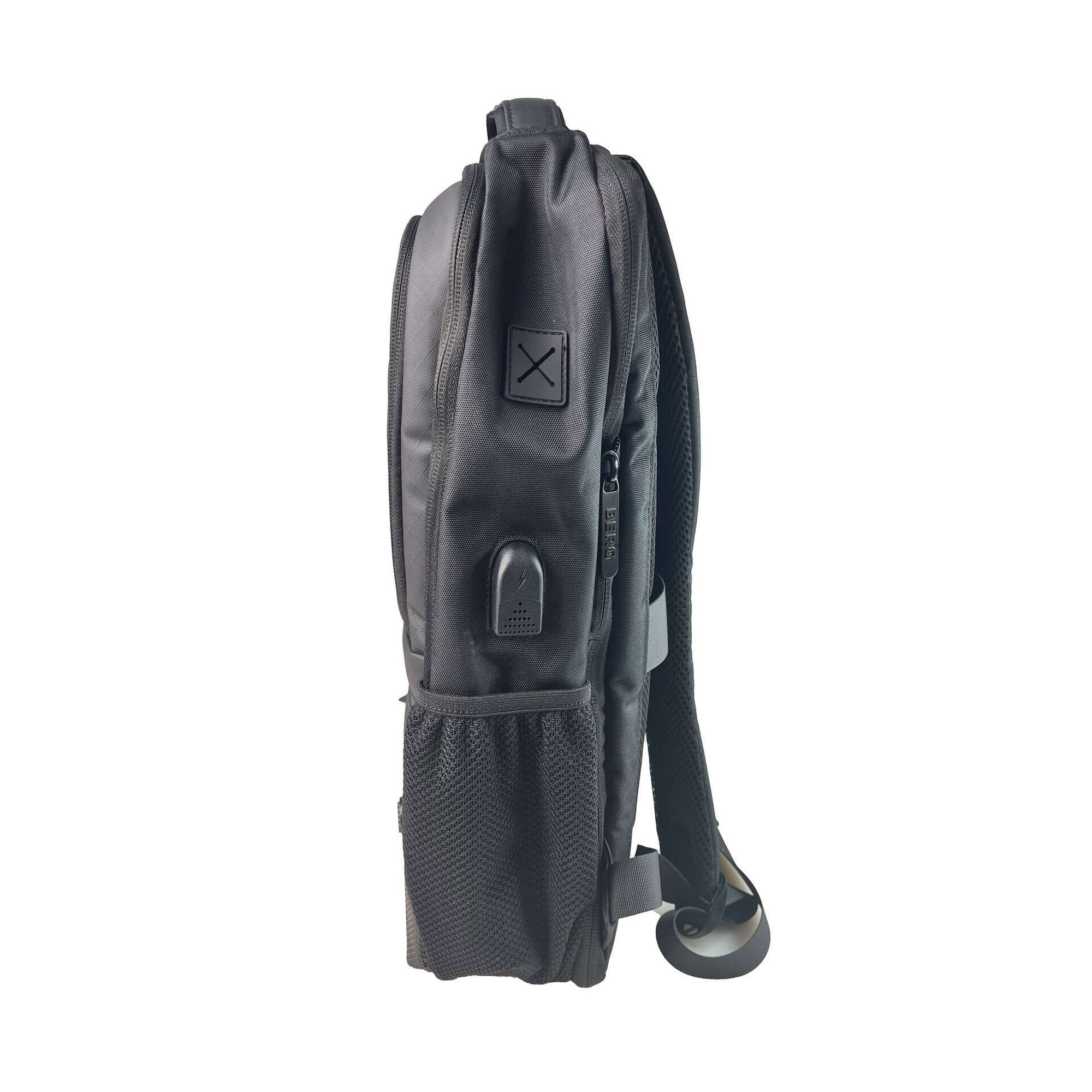 Mochila de Escrit&oacute;rio Expans&iacute;vel 20-30L Preta