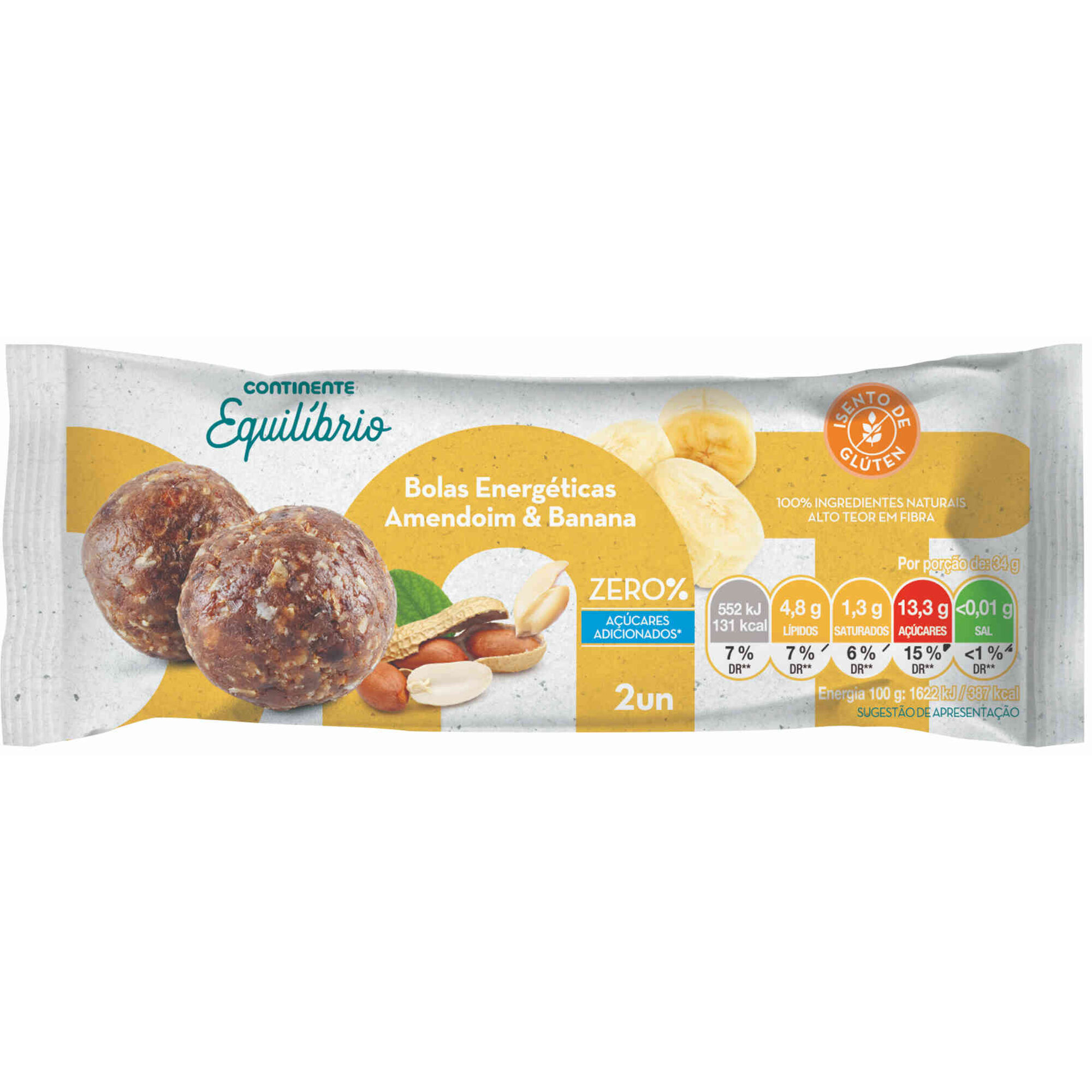 Bolas Energéticas de Amendoim e Banana sem Glúten Bolas Energéticas de Amendoim e Banana sem Glúten