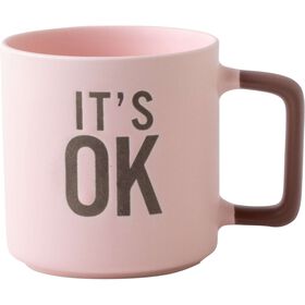 Caneca 350ml Rosa It's Ok Kasa