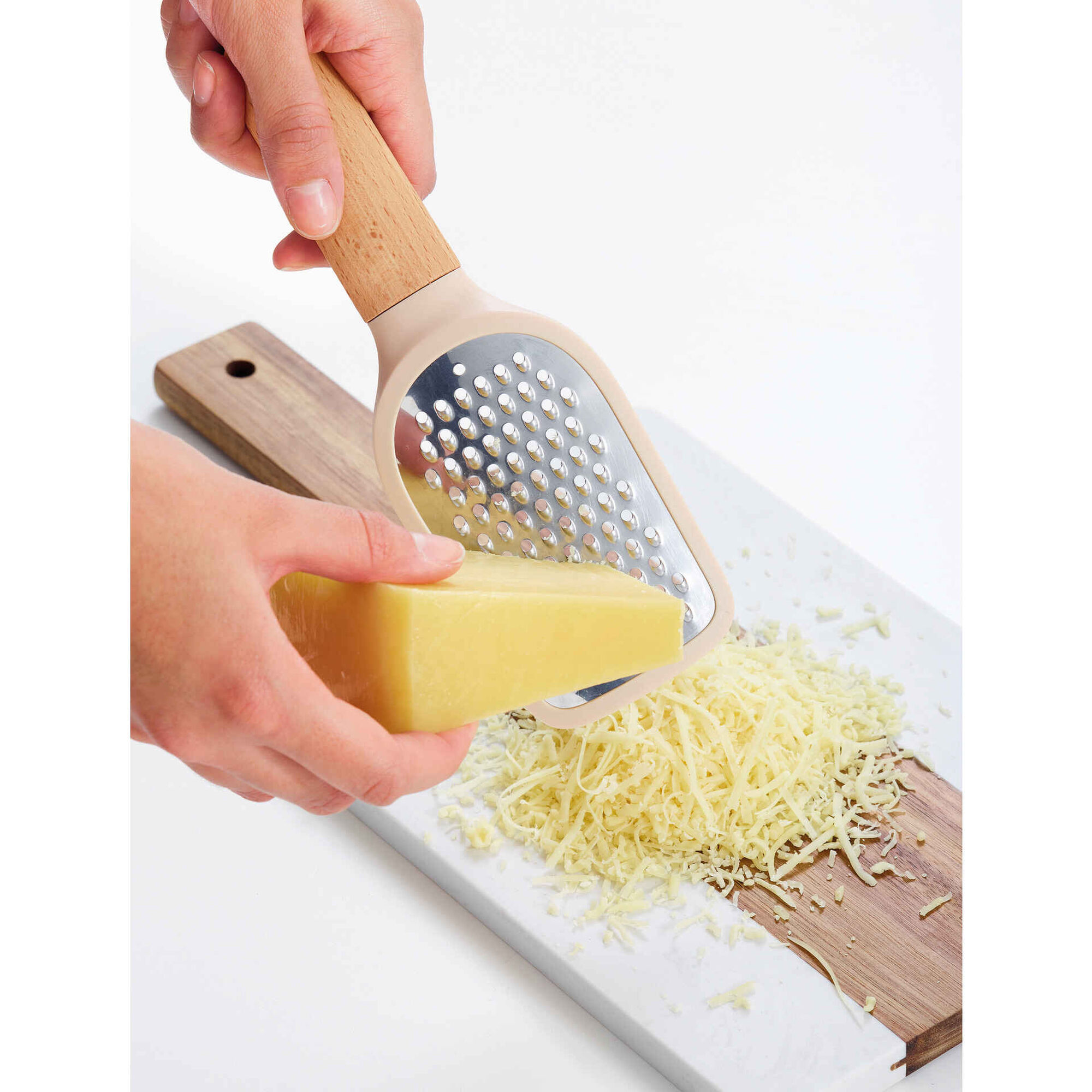 Raspador Aço Inoxidável com Cabo Madeira 4 My Kitchen (várias cores)