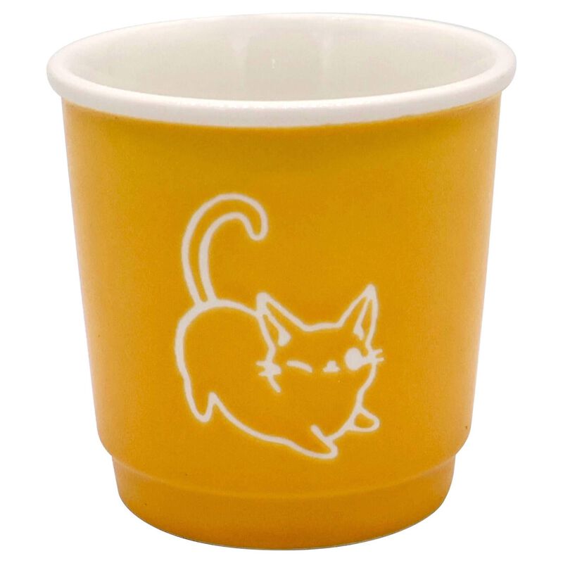 Copo Café 90ml Gato Amarelo Kasa