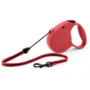 Trela para Cão Raças Pequenas Extensível Vermelha 5 m Flexi