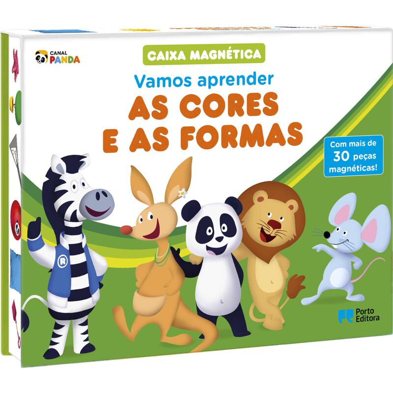 Caixa Magnética  - Vamos Aprender as Cores e as Formas de Panda