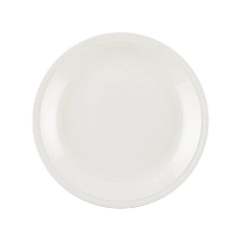 Prato Raso 27cm Picotado Branco Kasa