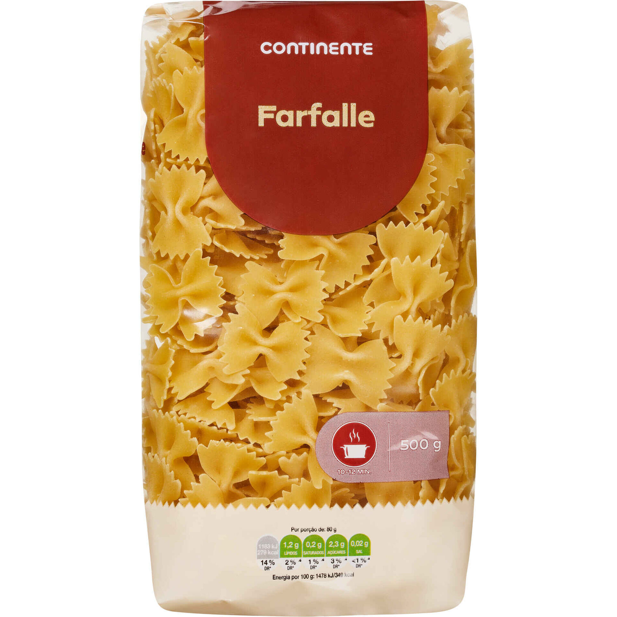 Massa La&ccedil;os Farfalle Continente