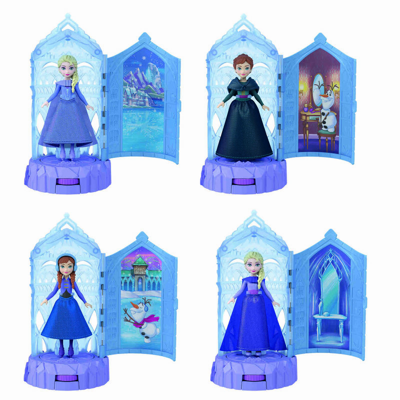 Disney - Boneca Princesa Frozen com Mini Castelo do Gelo (vários modelos)