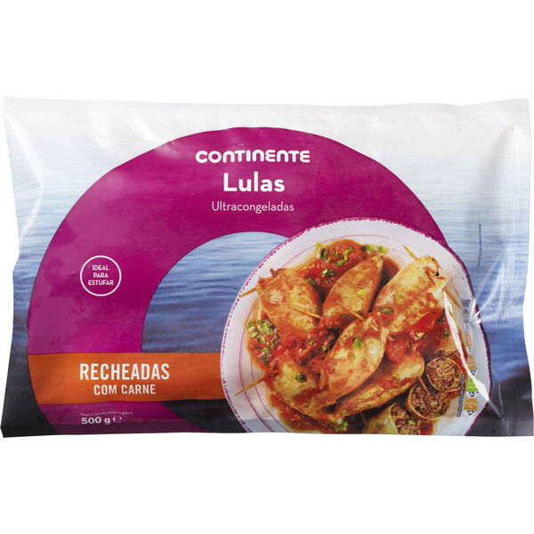 Lula Recheada com Carne Ultracongelada Continente