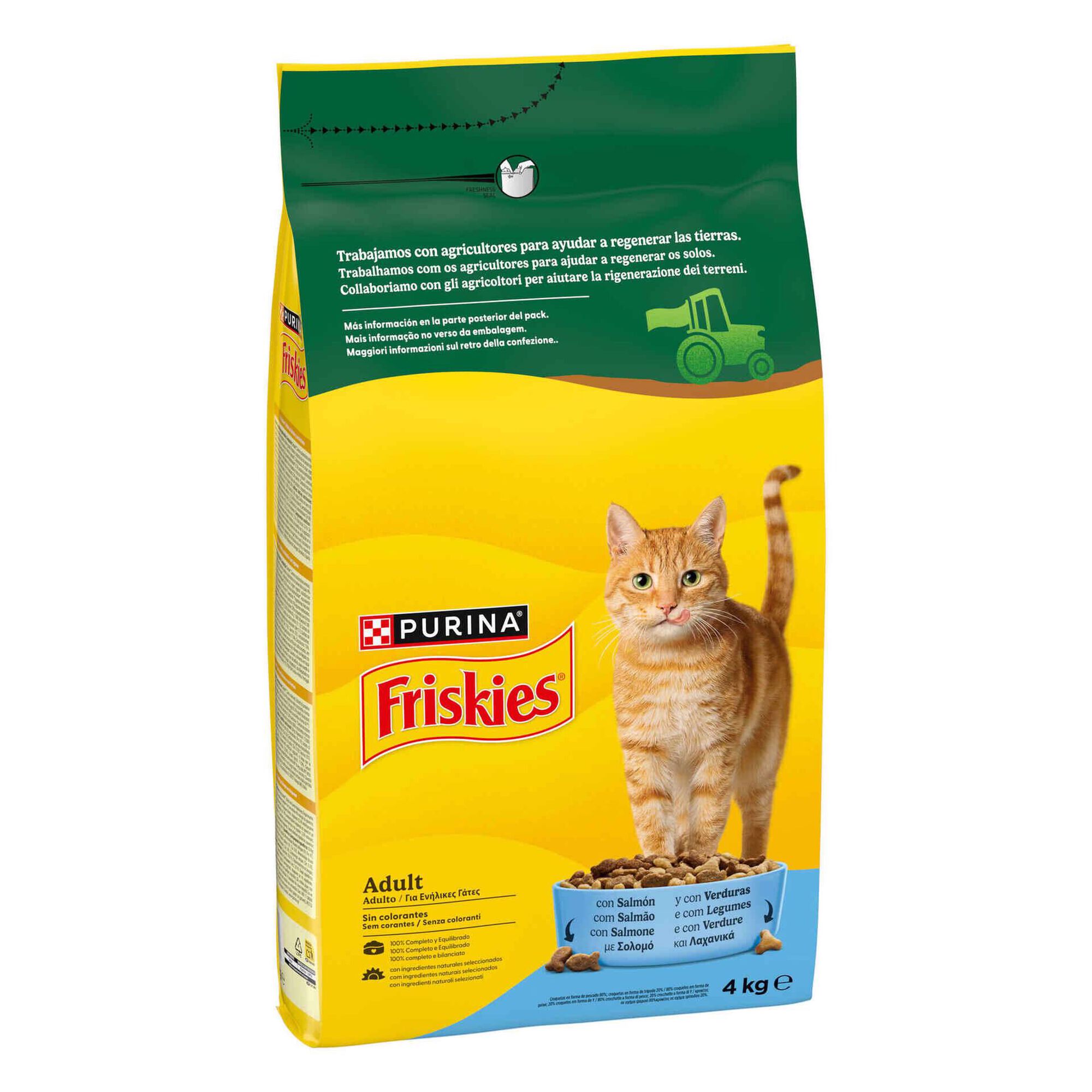 Ra&ccedil;&atilde;o para Gato Adulto Salm&atilde;o Purina Friskies