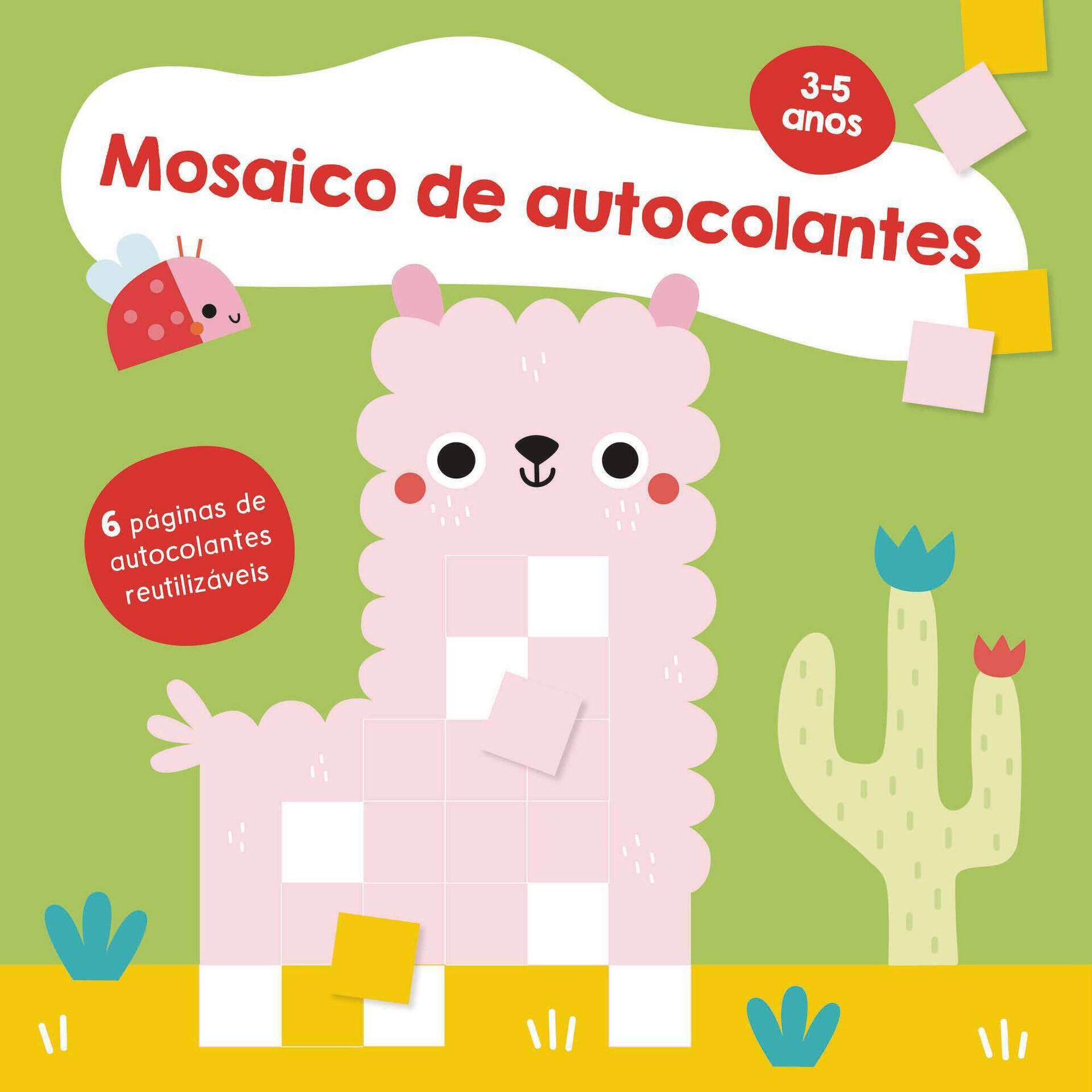 Mosaico de Autocolantes - Lama 3-5 Anos